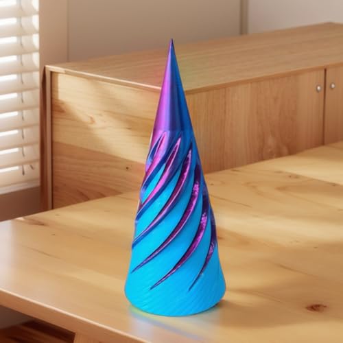 LYEAA 3D Gedrucktes Spiralkegelspielzeug Zappelspielzeug Stressabbau Unmögliche Pyramide Passthrough Skulptur Mini Vortex Faden Illusion Geschenke für Kinder und Erwachsene von LYEAA