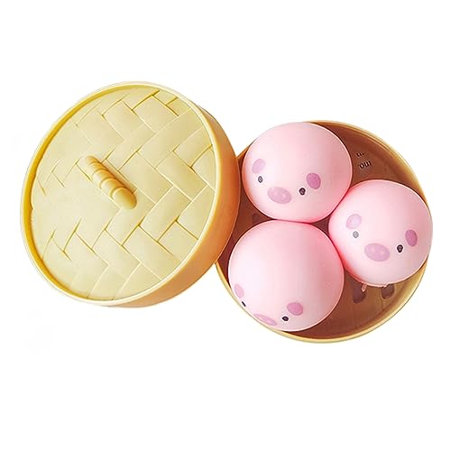 LYEAA 3PCS Hüpfball Neuheit für autistische Kinder Squeeze Relax Druckspielzeug Weiches Anti-Angst-Stressabbau für Osterkörbchenfüller von LYEAA