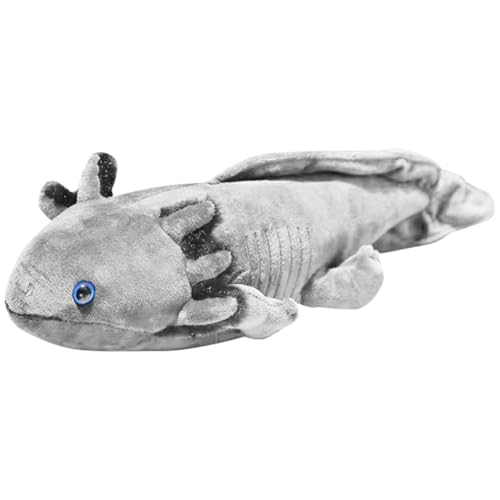 LYEAA 45 cm schöne Salamander-Plüschtiere, weich gefüllte Plüschtier-Spielzeuge, niedliches Axolotl-Plüschtier, Simulations-Dinosaurier, Ambystoma, gefüllte Puppe, Tiermodell, langes Kissen, von LYEAA