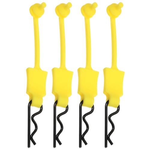 LYEAA 4PCS RC Car Body Clips W/Pull Tabs Universal Silikon Body Clip Pin mit Befestigungshalterung RC Car Upgrade Parts Car Fixed Body Buckle Lock for SCX10 TRX4 D90 Redcat GEN8 RC Car von LYEAA