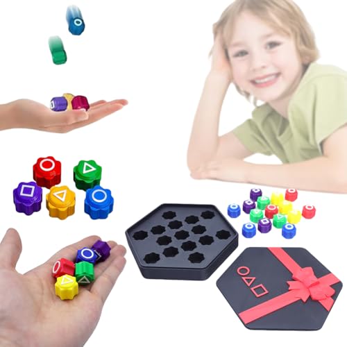 LYEAA Gonggi Koreanisches Spiel, Gonggi Koreanisches Traditionelles Spielspiel, Gonggi Jack Stone Set, Hand-Auge-Koordinationstrainingsspielzeug for Kinder und Erwachsene von LYEAA