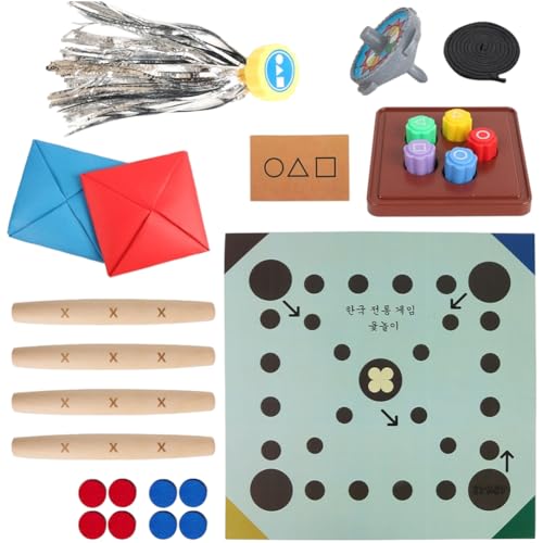 LYEAA Gonggi -Spiel, Gonggi Koreaner traditionelles Spielspiel, Stone Catching Toy, Ddakji Game Set, Family Travel Game for Fans und Kinder von LYEAA