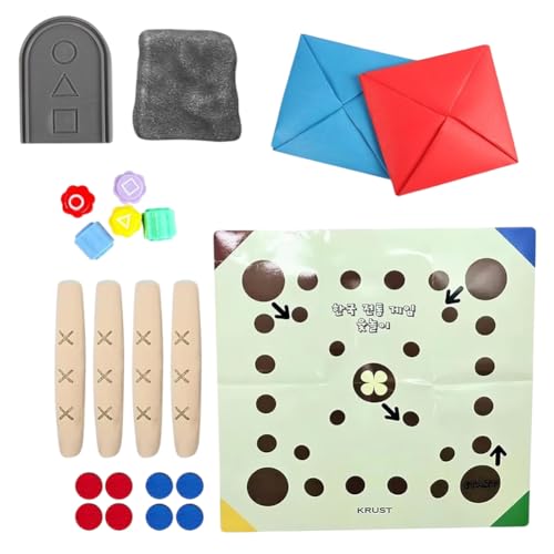 LYEAA Gonggi -Spiel, Gonggi Koreaner traditionelles Spielspiel, Stone Catching Toy, Ddakji Game Set, Family Travel Game for Fans und Kinder von LYEAA