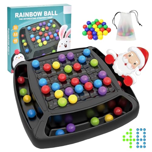 LYEAA Intellektuelles Schachbrett Regenbogenball Schachbrett Strategiespiele Tisch Strategiespiel, Tabletop Familienspiel for Kinder und Erwachsene von LYEAA