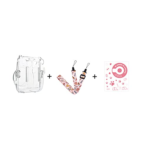 LYEAA Mini Kamera Schutzhülle for Instax Mini 11, Kristall Transparent Weiche Schutzhülle Case Cover Sofort Kamera Aufbewahrung Tragetaschen mit Lanyard Sticker Kits for Instax Mini 11 von LYEAA