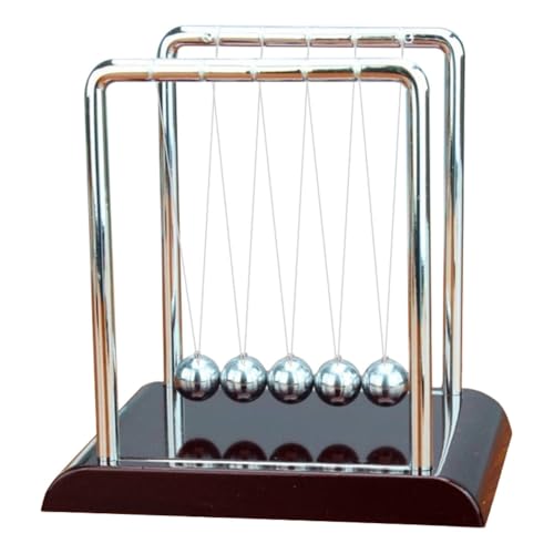 LYEAA Newton Cradle Balance Stahlkugeln Lehrmittel Physik Wissenschaft Pendel Schreibtischspielzeug Kinetische Bewegung Spielzeug Stressabbau Geschenke Heimdekoration von LYEAA