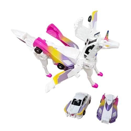 LYEAA Pegasus Einhorn magnetisch wirkungsdeformation Auto magnetfahrzeug kartoon Horse Action fegen Toy spaß Transformation Model Kinder Spielzeug Pink Pegasus Wunderschö von LYEAA