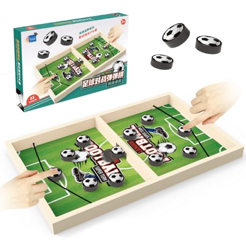 LYEAA Schnelles Sling-Puck-Spiel, Holz-Spiele, Spielzeug, Basketball, Fußball, Desktop-Kampfspiele, Tisch-Desktop-Kampfspiel für Erwachsene, Eltern-Kind-Interaktion von LYEAA