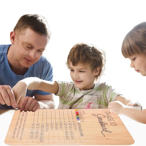 LYEAA Score Board Scorecard und Round Classic Family Adults Board Card Games von LYEAA