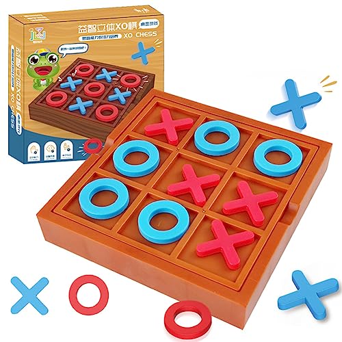 LYEAA Tic Tac Toe Üben Sie Logik-Denken-Solitär-Brettspiel, ungiftig, pädagogisches Brettspiel-Spielzeug, Jungen und Mädchen von LYEAA