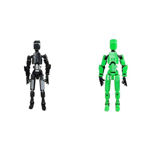 LYEAA Titan13 Actionfigur, 3D-gedruckte, mehrgelenkige, bewegliche Roboterfigur (reines Schwarz) von LYEAA