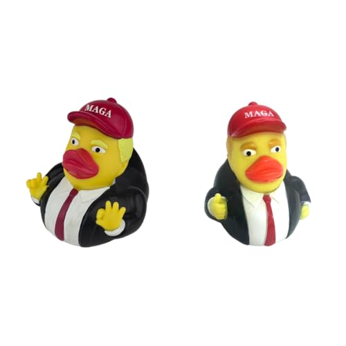 LYEAA Trump Rubber Duck – Neuartiges Quietsch-Badespielzeug für Kinder – für Geburtstage, Babypartys und Badeunterhaltung von LYEAA