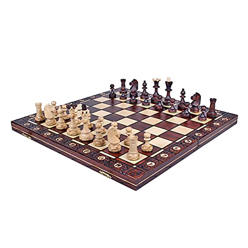 Handgefertigtes Schachspiel aus Holz im Antik-Bronze-Design, Schachbrett-Turnier, Lernspielzeug, internationale Schachfiguren von LYFDPN