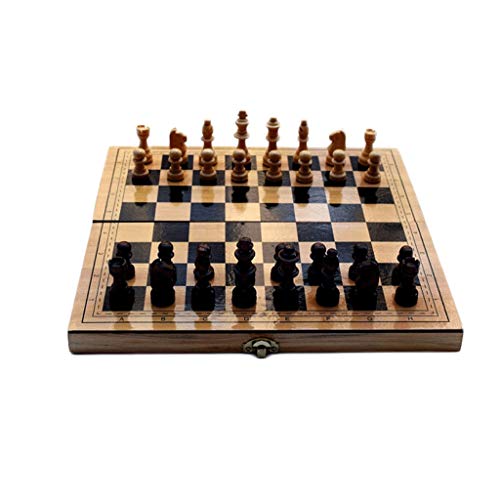 Schachbrett-Set aus Holz mit Magnet für den Amateurunterricht, inklusive einem zusätzlichen Paar Königinnen-Schachbrettern (L) von LYFDPN