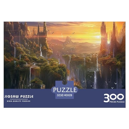 Atemberaubende Szenerie Puzzle - 300 Pieces Premium Quality Jigsaw Puzzle for Adults and Children from 14 Years 2-in-1 Special Edition with Nachhaltige Spiele Motifs von LYJSMDAAA