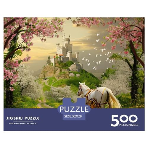 Atemberaubende Szenerie Puzzle 500 Pieces - Nachhaltige Spiele Jigsaw Puzzle for Adults | Puzzle 1000 |Premium Quality Jigsaw Puzzle in Panorama Format von LYJSMDAAA