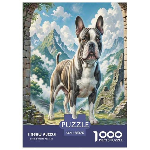 Bulldog Terrier Puzzle 1000 Teile Schwer Puzzle Spielzeug Lernspiel Impossible Herausforderung Spielzeug Für Erwachsene Und Kinder Ab 14 Jahren 38x26cm/1000pcs Bulldog Terrier Puzzle 1000 Teile Schwer Puzzle Spielzeug Lernspiel Impossible Herausforderung Spielzeug Für Erwachsene Und Kinder Ab 14 Jahren 38x26cm/1000pcs von LYJSMDAAA