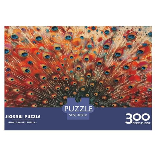 Bunter Pfau Jigsaw Puzzle - Nachhaltige Spiele - 500 Pieces Puzzle for Adults and Children from 10 Years，Premium Quality Jigsaw Puzzle in Panorama Format von LYJSMDAAA