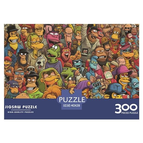 Cartoon-Charaktere Jigsaw Puzzle - Nachhaltige Spiele - 500 Pieces Puzzle for Adults and Children from 10 Years，Premium Quality Jigsaw Puzzle in Panorama Format von LYJSMDAAA