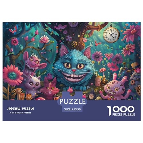 Cat ElfJigsaw Puzzle, 1000 Pieces, Relieve Stress, Jigsaw Puzzle for Adults and Children Aged 14+，Premium Quality Jigsaw Puzzle in Panorama Format von LYJSMDAAA