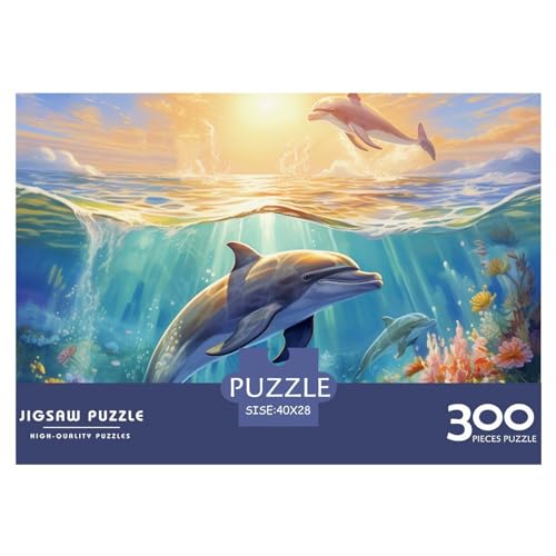 Delfin Jigsaw Puzzle -Nachhaltige Spiele- 1000 Piece Puzzle for Adults and Children from 14 Years -Premium Quality Jigsaw Puzzle in Panorama Format von LYJSMDAAA