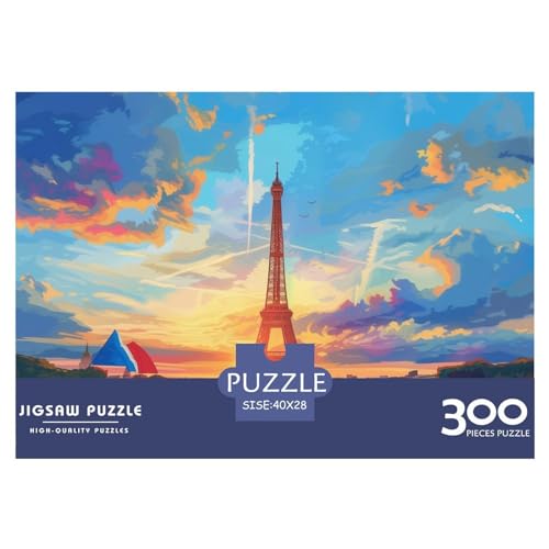 Eiffelturm Jigsaw Puzzle 300 Pieces – Nachhaltige Spiele – Puzzle for Adults and Children from 14 Years，Premium Quality Jigsaw Puzzle in Panorama Format von LYJSMDAAA