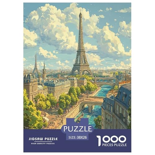 Eiffelturm Puzzle 1000 Teile Schwer Puzzle Spielzeug Lernspiel Impossible Herausforderung Spielzeug Für Erwachsene Und Kinder in Bewährter 38x26cm/1000pcs Eiffelturm Puzzle 1000 Teile Schwer Puzzle Spielzeug Lernspiel Impossible Herausforderung Spielzeug Für Erwachsene Und Kinder in Bewährter 38x26cm/1000pcs von LYJSMDAAA