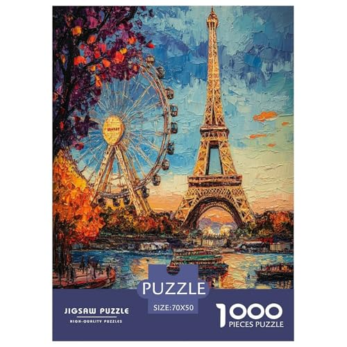 Eiffelturm Puzzle 1000-teilige Schwer Puzzle Spielzeug Lernspiel Impossible Herausforderung Spielzeug Für Erwachsene Und Kinder Ab 14 Jahren 70x50cm/1000pcs Eiffelturm Puzzle 1000-teilige Schwer Puzzle Spielzeug Lernspiel Impossible Herausforderung Spielzeug Für Erwachsene Und Kinder Ab 14 Jahren 70x50cm/1000pcs von LYJSMDAAA