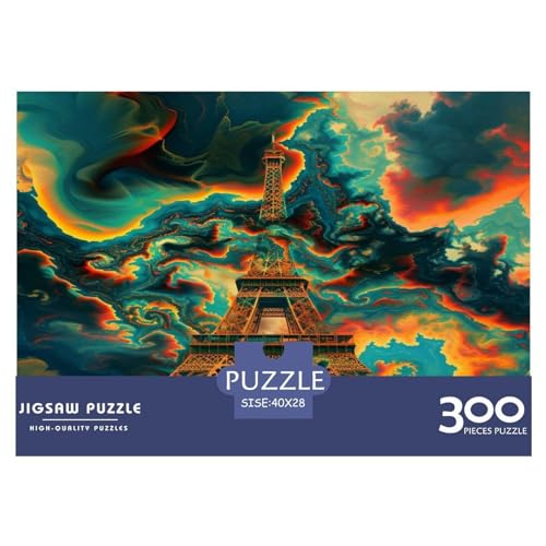 Eiffelturm Puzzle 300 Pieces - Nachhaltige Spiele Jigsaw Puzzle for Adults | Puzzle 1000 |Premium Quality Jigsaw Puzzle in Panorama Format von LYJSMDAAA