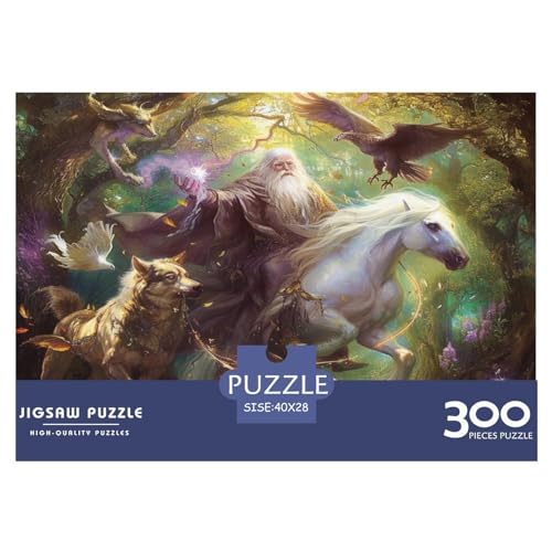 Fantasie-Szene Puzzle 300 Pieces - Nachhaltige Spiele Jigsaw Puzzle for Adults | Puzzle 1000 |Premium Quality Jigsaw Puzzle in Panorama Format von LYJSMDAAA