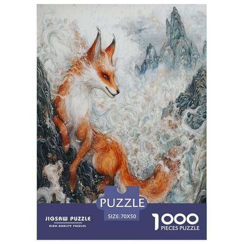 Fox Puzzle 1000-teilige Schwer Puzzle Spielzeug Lernspiel Impossible Herausforderung Spielzeug Für Erwachsene Und Kinder Ab 12 Jahren 70x50cm/1000pcs Fox Puzzle 1000-teilige Schwer Puzzle Spielzeug Lernspiel Impossible Herausforderung Spielzeug Für Erwachsene Und Kinder Ab 12 Jahren 70x50cm/1000pcs von LYJSMDAAA
