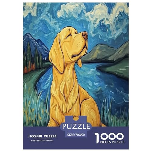 Goldener Retriever Puzzles 1000-teilige Schwer Puzzle Spielzeug Lernspiel Impossible Herausforderungsspielzeug Für Erwachsene Kinder 70x50cm/1000pcs Goldener Retriever Puzzles 1000-teilige Schwer Puzzle Spielzeug Lernspiel Impossible Herausforderungsspielzeug Für Erwachsene Kinder 70x50cm/1000pcs von LYJSMDAAA