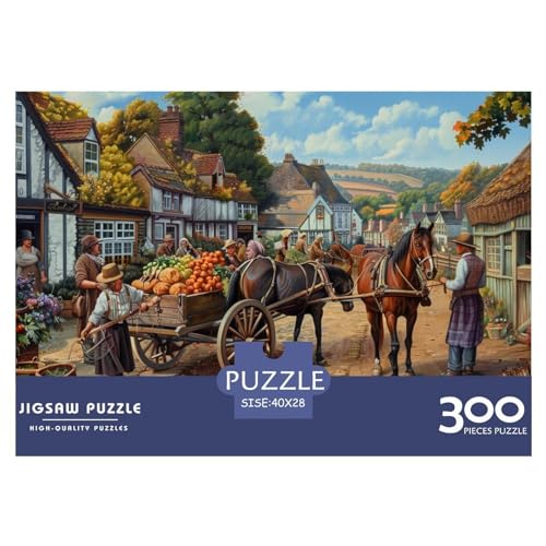 Land FesteJigsaw Puzzle, 300 Pieces, Nachhaltige Spiele, Jigsaw Puzzle for Adults and Children Aged 14+，Premium Quality Jigsaw Puzzle in Panorama Format von LYJSMDAAA