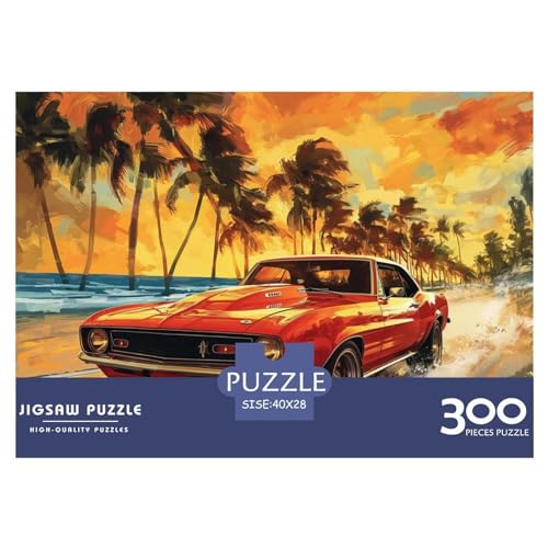 Laufendes Auto Jigsaw Puzzle 300 Pieces – Nachhaltige Spiele – Puzzle for Adults and Children from 14 Years，Premium Quality Jigsaw Puzzle in Panorama Format von LYJSMDAAA