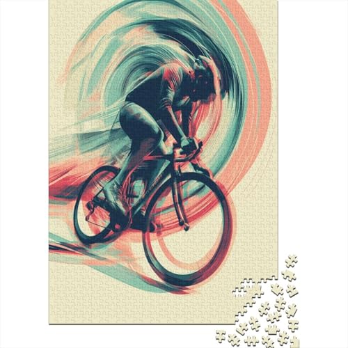 Mountainbiken Puzzle 1000 Teile,Puzzle Für Erwachsene, Impossible Puzzle,Puzzle 1000 Puzzle Home DekoRatteion Puzzle,Erwachsenenpuzzle Puzzel 1000pcs (75x50cm) von LYJSMDAAA