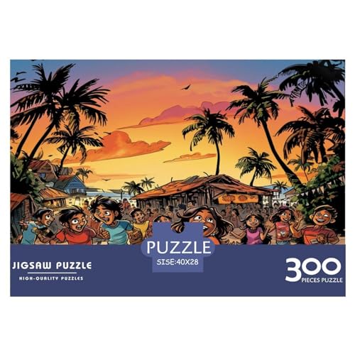 Niedlicher Indianer Jigsaw Puzzle - Nachhaltige Spiele - 500 Pieces Puzzle for Adults and Children from 10 Years，Premium Quality Jigsaw Puzzle in Panorama Format von LYJSMDAAA