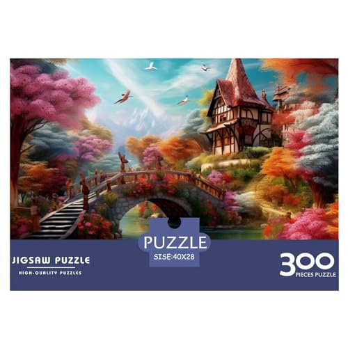 Paradies Jigsaw Puzzle 300 Pieces – Nachhaltige Spiele – Puzzle for Adults and Children from 14 Years，Premium Quality Jigsaw Puzzle in Panorama Format von LYJSMDAAA