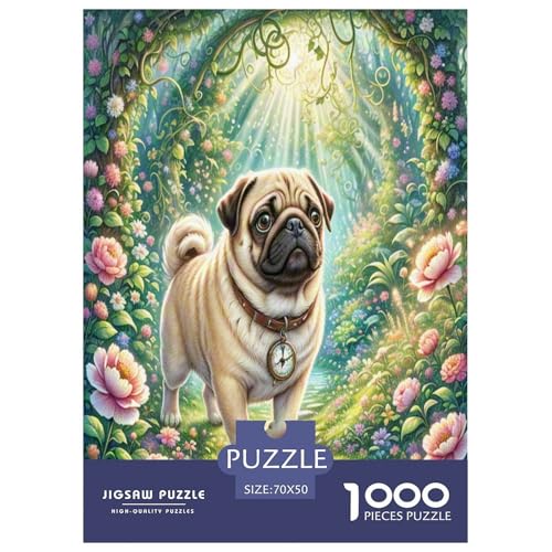 Pug Puzzle 1000 Teile Schwer Puzzle Spielzeug Lernspiel Impossible Herausforderungsspielzeug Für Erwachsene Kinder 70x50cm/1000pcs Pug Puzzle 1000 Teile Schwer Puzzle Spielzeug Lernspiel Impossible Herausforderungsspielzeug Für Erwachsene Kinder 70x50cm/1000pcs von LYJSMDAAA