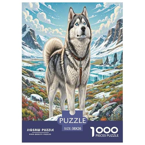 Sibirischer Husky Puzzle 1000 Teile Schwer Puzzle Spielzeug Lernspiel Impossible Herausforderungsspielzeug Für Erwachsene Und Kinder Ab 12 Jahren 38x26cm/1000pcs Sibirischer Husky Puzzle 1000 Teile Schwer Puzzle Spielzeug Lernspiel Impossible Herausforderungsspielzeug Für Erwachsene Und Kinder Ab 12 Jahren 38x26cm/1000pcs von LYJSMDAAA