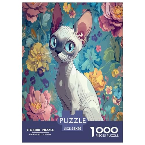 Sphinx Katze Puzzle 1000-teilige Schwer Puzzle Spielzeug Lernspiel Impossible Herausforderungsspielzeug Für Erwachsene Und Kinder Ab 12 Jahren 38x26cm/1000pcs Sphinx Katze Puzzle 1000-teilige Schwer Puzzle Spielzeug Lernspiel Impossible Herausforderungsspielzeug Für Erwachsene Und Kinder Ab 12 Jahren 38x26cm/1000pcs von LYJSMDAAA