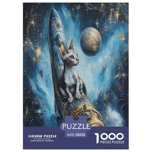 Sphinx Katze Puzzle 1000-teilige Schwer Puzzle Spielzeug Lernspiel Impossible Herausforderungsspielzeug Für Erwachsene Und Kinder Ab 12 Jahren 38x26cm/1000pcs Sphinx Katze Puzzle 1000-teilige Schwer Puzzle Spielzeug Lernspiel Impossible Herausforderungsspielzeug Für Erwachsene Und Kinder Ab 12 Jahren 38x26cm/1000pcs von LYJSMDAAA