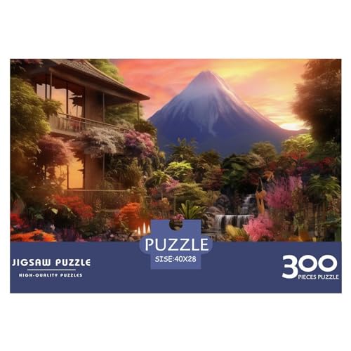 Süße Landschaft Puzzle 300 Pieces - Nachhaltige Spiele - Jigsaw Puzzle for Adults and Children from 14 Years，Premium Quality Jigsaw Puzzle in Panorama Format von LYJSMDAAA