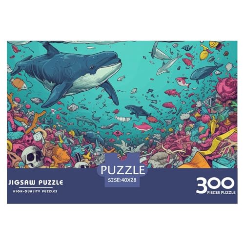 Unterwasser-Müll 1000 Jigsaw Puzzle, Premium Quality, for Adults and Children from 12 Years Puzzle，Premium Quality Nachhaltige Spiele Jigsaw Puzzle in Panorama Format von LYJSMDAAA