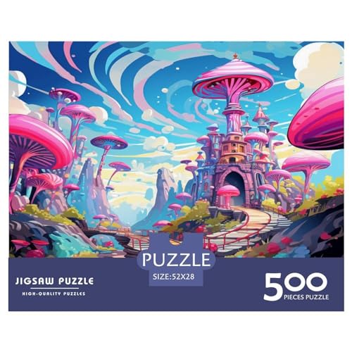 Wunderland Puzzle - 500 Pieces Premium Quality Jigsaw Puzzle for Adults and Children from 14 Years 2-in-1 Special Edition with Nachhaltige Spiele Motifs von LYJSMDAAA
