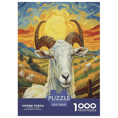 Ziege Puzzle 1000-teilige Schwer Puzzle Spielzeug Lernspiel Impossible Herausforderungsspielzeug Für Erwachsene Kinder 70x50cm/1000pcs Ziege Puzzle 1000-teilige Schwer Puzzle Spielzeug Lernspiel Impossible Herausforderungsspielzeug Für Erwachsene Kinder 70x50cm/1000pcs von LYJSMDAAA