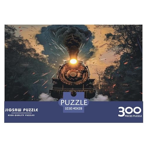 Zug Puzzle 300 Pieces - Nachhaltige Spiele Jigsaw Puzzle for Adults | Puzzle 1000 |Premium Quality Jigsaw Puzzle in Panorama Format von LYJSMDAAA