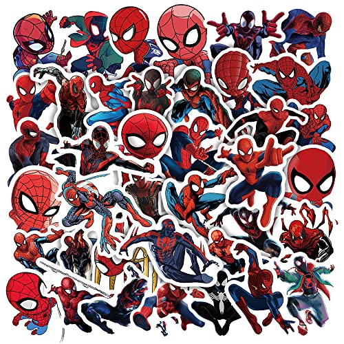 50 stück Avengers Spiderman Aufkleber Marvel Superhero Aufkleber für Laptop Telefon Gitarre Gepäck Skateboard Wasserflaschen Motorrad Fahrrad,Wasserdicht Vinyl Aufkleber für Kinder Jugendliche von LYLSDSB