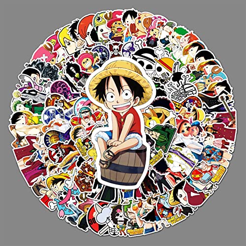 LYLSDSB 106 Stück One Piece Stickers Japanische Cartoon Anime Aufkleber Vinyl Stickers für Laptop Water Bottle Fahrrad iPhone Computer Skateboard Bumper Motorrad Gepäck von LYLSDSB