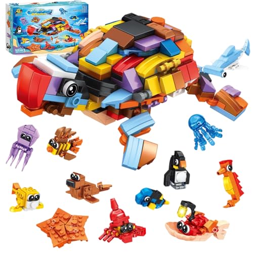 LYPPUL 12 Stück Klemmbausteine Meerestier, 12 in 1 Meerestiere Mini Bausteine Set, Mini Bausteine Meereslebewesen, Mitgebsel Kindergeburtstag Gastgeschenke für Kinder Mädchen und Jungen LYPPUL 12 Stück Klemmbausteine Meerestier, 12 in 1 Meerestiere Mini Bausteine Set, Mini Bausteine Meereslebewesen, Mitgebsel Kindergeburtstag Gastgeschenke für Kinder Mädchen und Jungen von LYPPUL