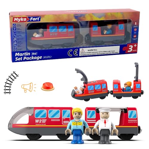 LYPPUL Eisenbahn Elektrische lok Holzeisenbahn Zug,Batteriebetriebenes Zugset, Magnetanschluss Batteriebetriebener Lokomotivzug Spielzeug Auto für Kleinkinder Kompatibel mit Thomas Brio Chuggington LYPPUL Eisenbahn Elektrische lok Holzeisenbahn Zug,Batteriebetriebenes Zugset, Magnetanschluss Batteriebetriebener Lokomotivzug Spielzeug Auto für Kleinkinder Kompatibel mit Thomas Brio Chuggington von LYPPUL